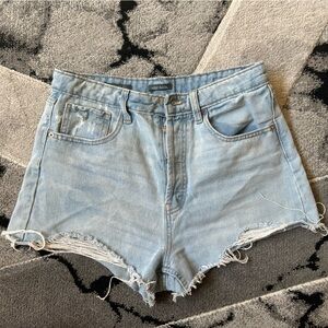 wild fable Light Blue Distressed Denim Shorts